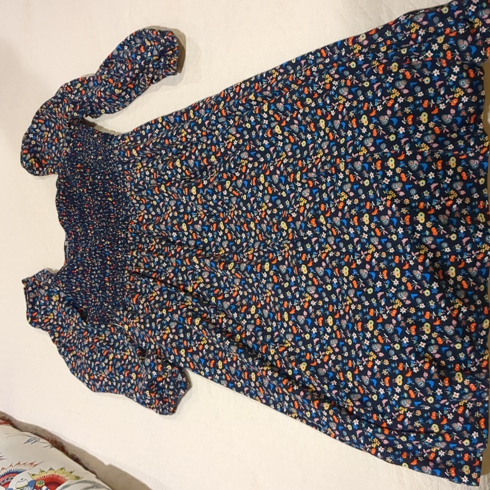 Boden Square neck long sleeve midi dress